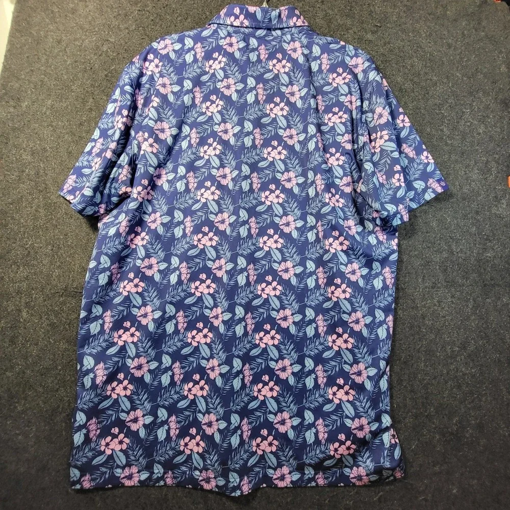 Donald Ross Sport Floral Print Golf Polo Men's - Picture 8 of 9